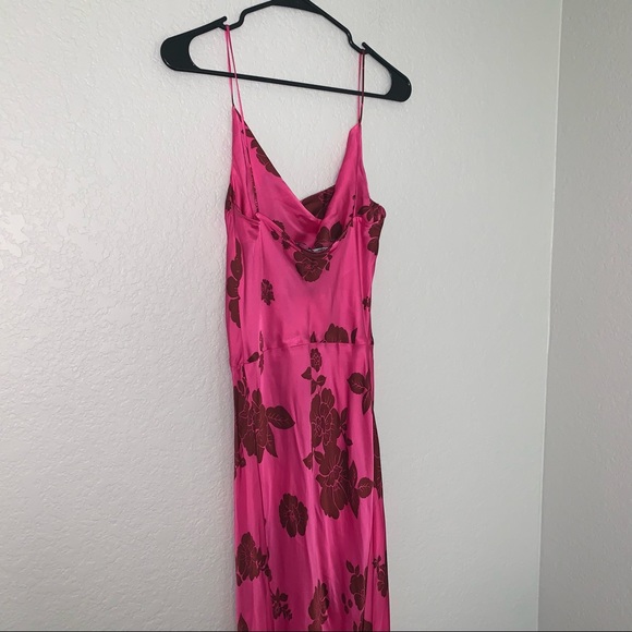 Zara NEW NWT Lingerie Style Floral Print Dress Small Medium 8316/384 - Picture 10 of 11